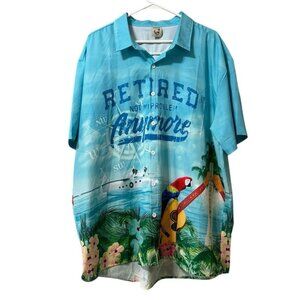 Hardaddy 2XL Men's Short Sleeve Shirt Retired‎ Not My Problem Anymore Hawaiian